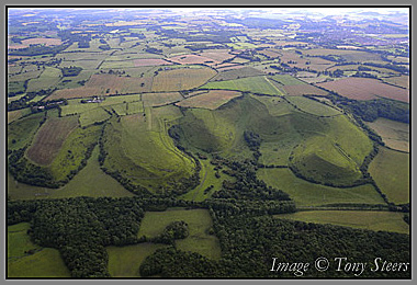 kentish lanscape from the air